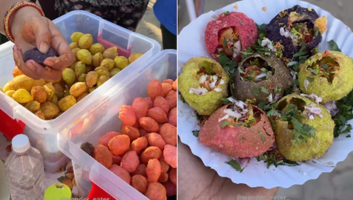 गुजरात का स्ट्रीट वेंडर ने बनाया 'Rainbow Panipuri', कुछ लोगों को पसंद आया और कुछ ने कहा सादा कर दो