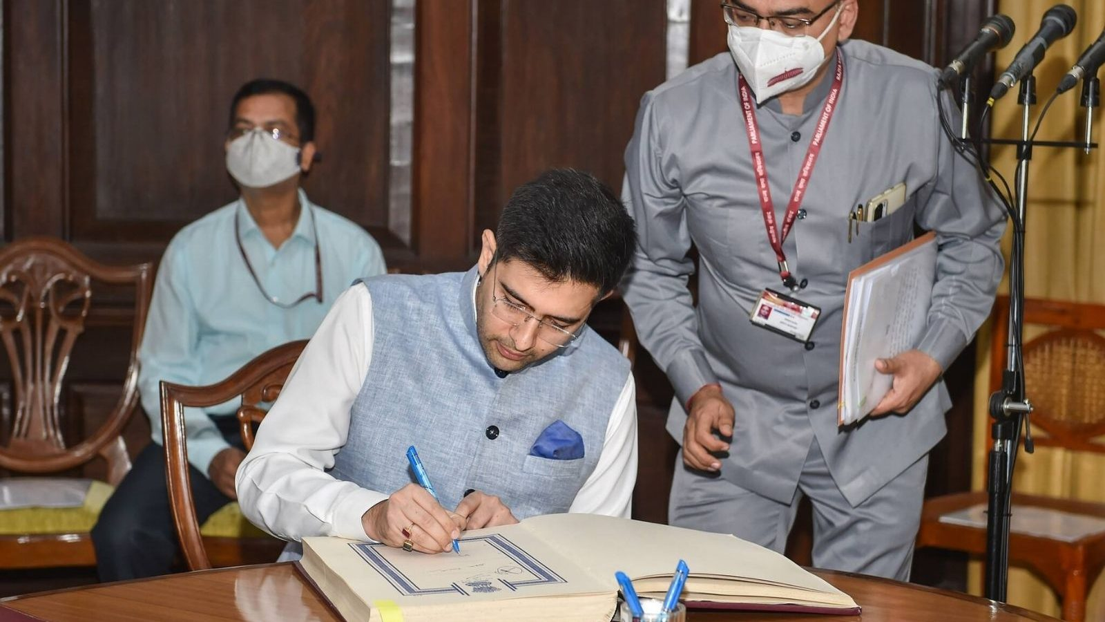 The Aam Aadmi Party has conveyed the development to the Rajya Sabha Secretariat via a formal letter.