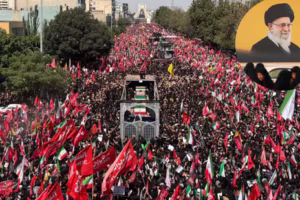 Red Flags Storm Iran Streets