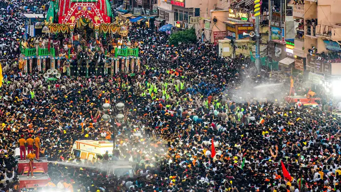 One dead, around 100 injured in stampede at Rath Yatra in Puri